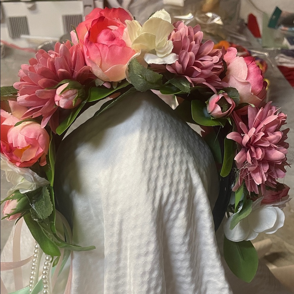 Floral hair crown